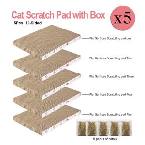 Cat Scratcher Cardboard,Reversible,Durable Recyclable Cardboard, Premium Scratch