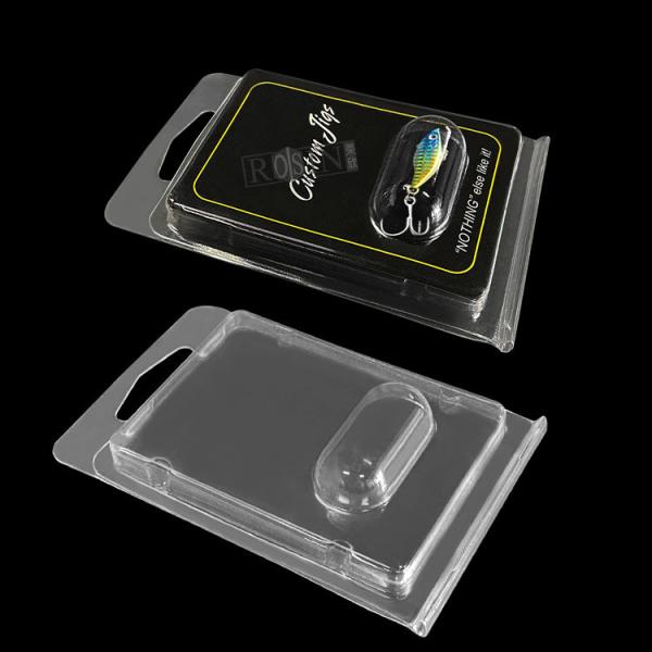 Hinge Clamshell Fishing Bait Packaging Vacuum Forming Custom Bait Packaging