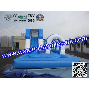 Commercial Inflatable Pool Slides For Kids , Inflatable Slip Slide