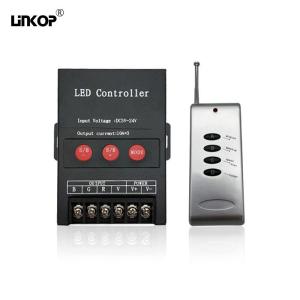 Quality Iron Shell 30a Led Rgb Controller With 4 Pin Ports And 4 Key Rf Remote Control for sale