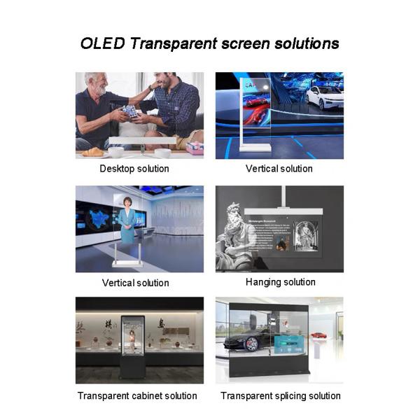 30'' See Through OLED Advertising Transparent OLED Signage 30 Inch