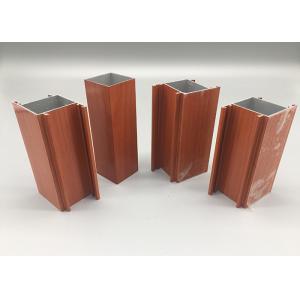 6063 T4 Senegal Wood Finish Aluminium Profiles , Anodized Aluminum Extrusions
