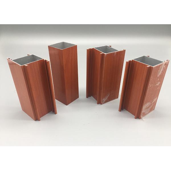 Buy 6063 T4 Senegal Wood Finish Aluminium Profiles , Anodized Aluminum Extrusions at wholesale prices