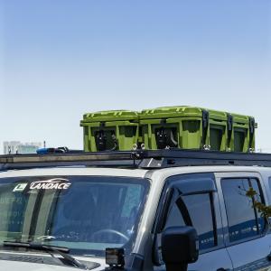 110L Plastic Tool Storage Box for Securely Storing Tools on Heavy Duty Car Roof