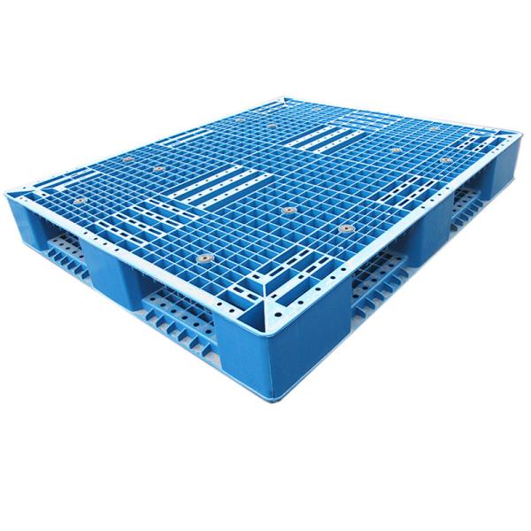 Buy HDPE Recyclable Euro Plastic Pallet Blue Lightweight Moulded Pallets at wholesale prices