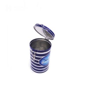 Cylinder Tinplate Large Metal Coffee Tin With Airtight Lid coffee tin containers