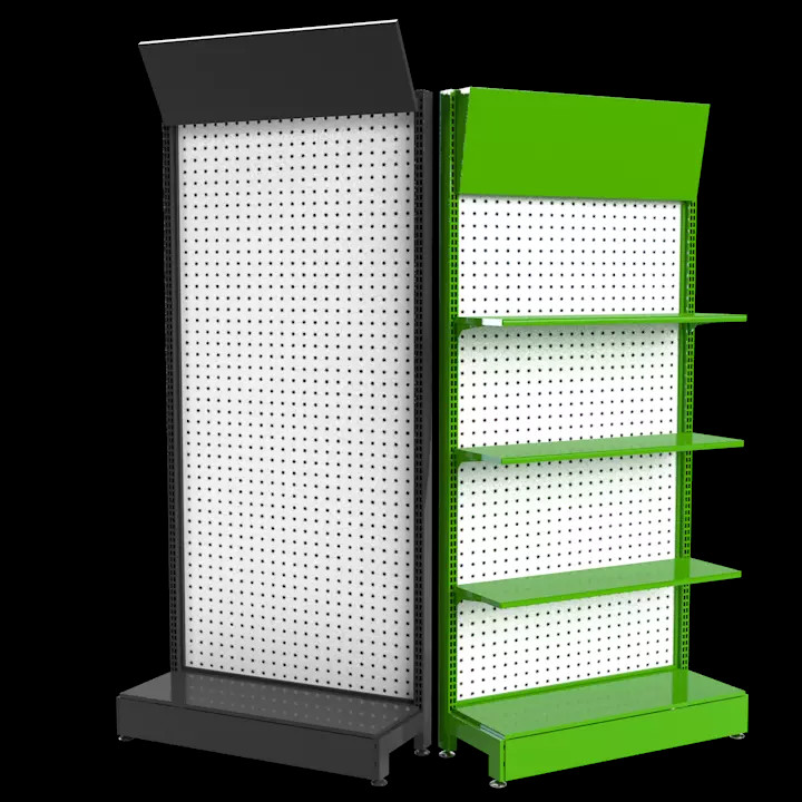 Grocery Pegboard Metal Hardware Tool Display Rack 50kg Load