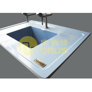 Epoxy resin chemical resistance ice blue drop in sinks for laboratory benches