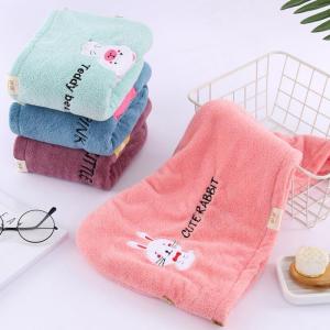 Thick Quick Drying Hair Towel Washable Moisture Proof Customizable Design