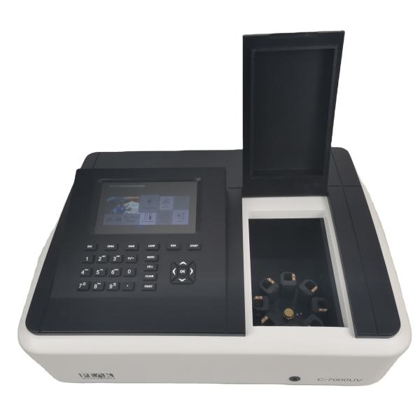 Microprocessor Based Double Beam Spectrophotometer 190-1100nm 7 Inch Color