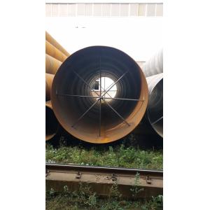 EN10025 SSAW spiral welded steel pipes with black paintings