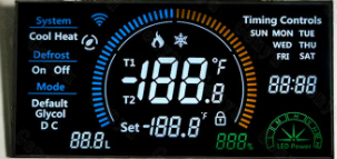 Quality 3.3V VA LCD Display Panel with 105(W)*51(H) mm Viewing Area and 12 O'clock Viewing Angle for High Contrast Applications for sale