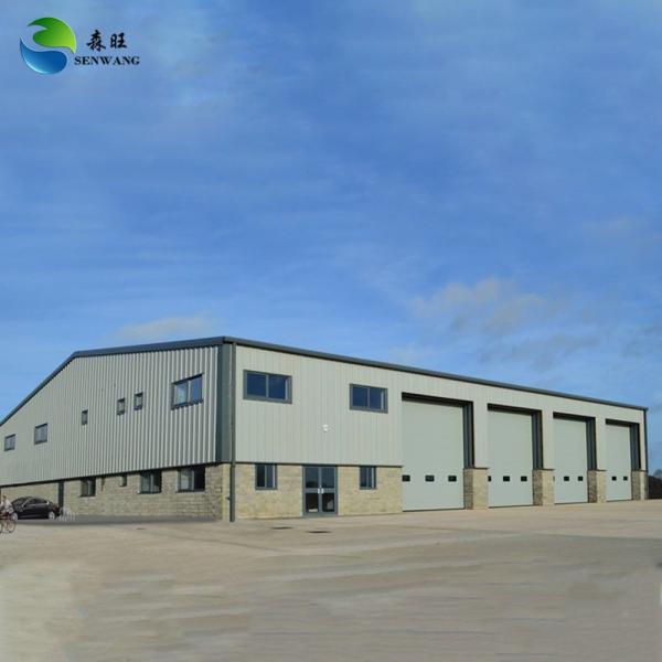 Buy Steel Structure Warehouse with Sandwich Wall Cladding and PVC Windows at wholesale prices
