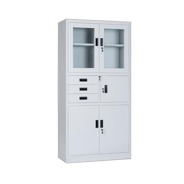 Buy KD Office Three Drawer Metal File Cabinet With Safe Box at wholesale prices