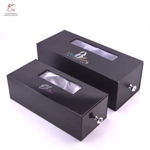 Cardboard Hair Extension Packaging Boxes CMYK Eco Friendy