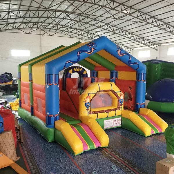 Buy Tarpaulin Fabric Children'S Inflatable Bouncer Castle For Amusement Park at wholesale prices