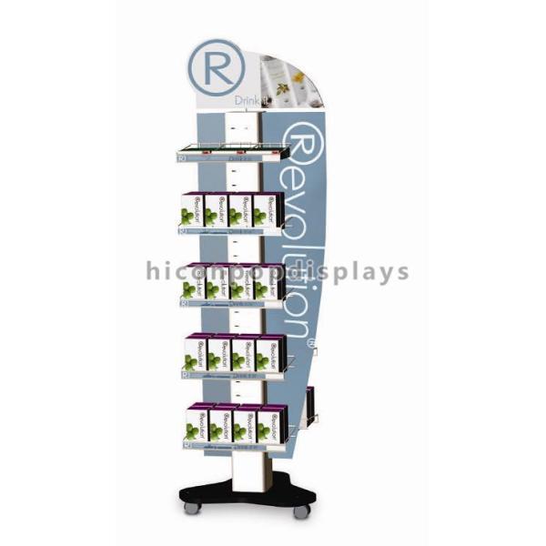 Metal Pop Merchandise Displays Store Food Display Stand For Advertising