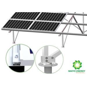 Anodized Aluminum Ground Solar Racking Systems Framed PV Module Easy Installatio