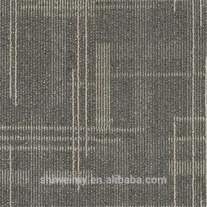 Stock grid pattern PP material hotel carpet tiles