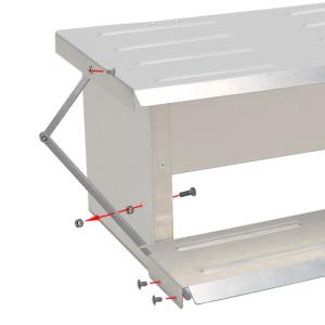 CE outdoor Metal Iron L53cm Automatic Timer Chicken Feeder