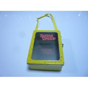 Lunch Food Metal Tin Container With Bandle / Biscuit Hinge Boxes