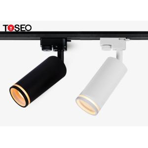 Restaurant Ceiling Mount Track Lighting , GU10 Black Ceiling Track Lights 7w