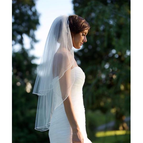 Customized Wholesale Two Layers Tulle A Top Vantage Short Bridal Wedding Dress