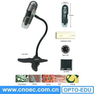 A34.4160 Mini Handheld USB Digital Optical Microscope 25x - 600x Rohs Certificat
