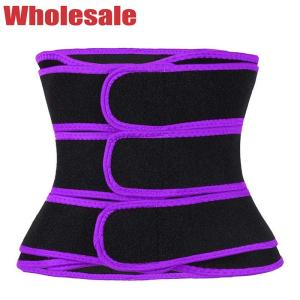 Quality Stomach Shaper Belt Power Gym 3 Belts Waist Trainer With Three Straps for sale