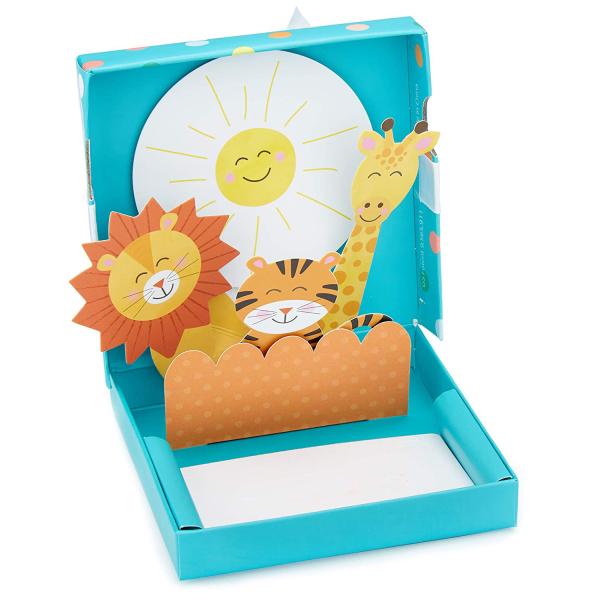 Recycled Materials Welcome Baby Pop-up Box Freshman Gift Box 3D Cardboard Origin