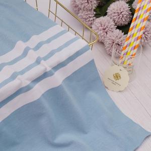 Sweat Absorbing Knitted Pique Fabric , 225cm Tight Woven Striped Knitted Fabric