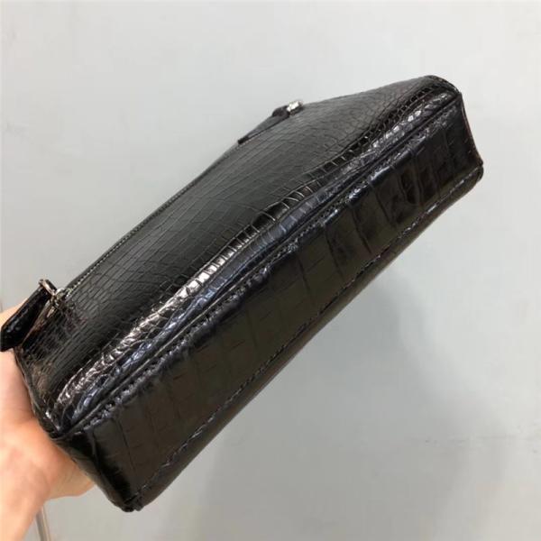 Authentic Crocodile Belly Skin Passcode Closure Men Clutch Bag Card Holders Genuine Alligator Leather Male Wristlets Bag