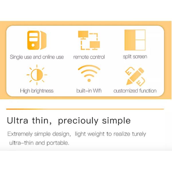 Hd Advertising High Brightness Poster Led Screen Vertical Digital Signage Display