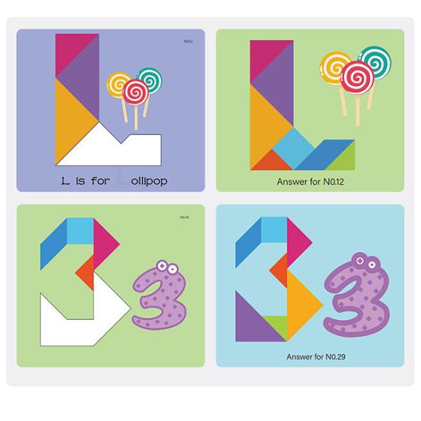 Level Up Magnetic Wooden Tangram Puzzle Educational Games And Puzzles Physical Development 3