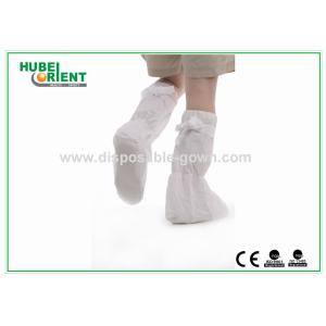 PP Coated CPE Disposable Boot Cover With Non Slip PVC Sole Disposable Use Boot