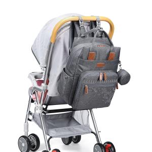 China 17L Polyester Cotton Foldable Diaper Bag Backpack 40*30*13CM on sale