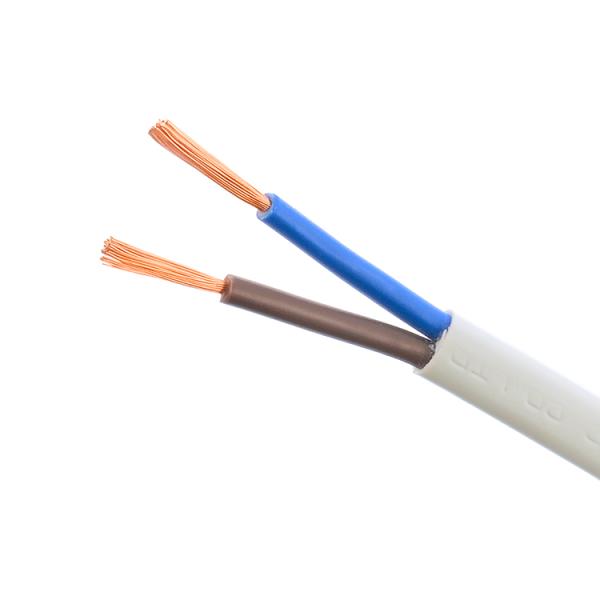 2 Core 2x0.5mm2 VDE H03VVH2-F PVC Jacket LOW VOLTAGE Power Cable for House Insulated Oxygen-free Copper Wire Heating