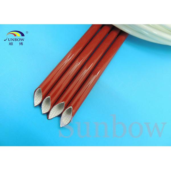 Buy Elastomer Bonded To Silicone Fiberglass Sleeving High Temperature Wire Sleeve at wholesale prices