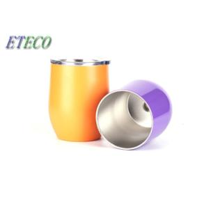 BPA Free Stainless Steel Wine Glasses With Lid Environmentally Friendly