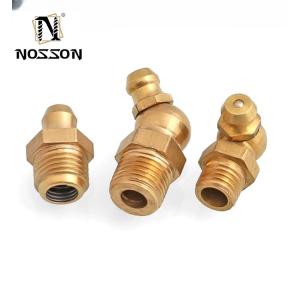 Customized Size All Thread Nipple 6mm 8mm 10mm 12mm 45 90 Degree Grease Fitting