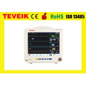 White Multi - Para Patient Monitor For ECG RESP NIBP SPO2 TEMP PR/HR