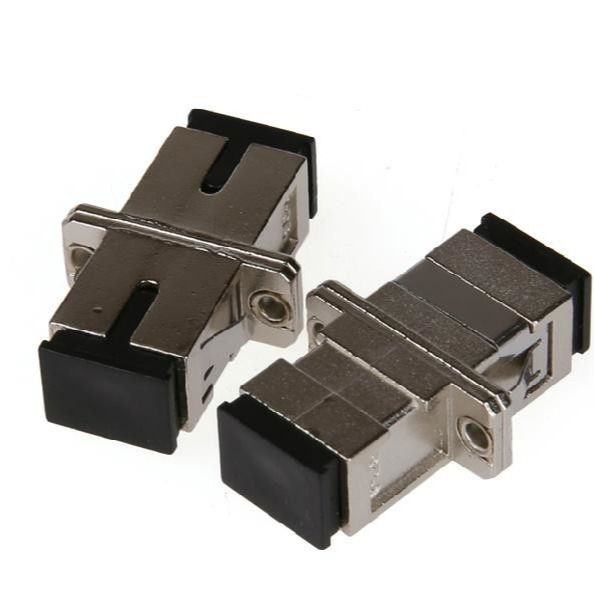 High Precision SC Simplex Fiber Optic Adapter With Metal Housing And Low