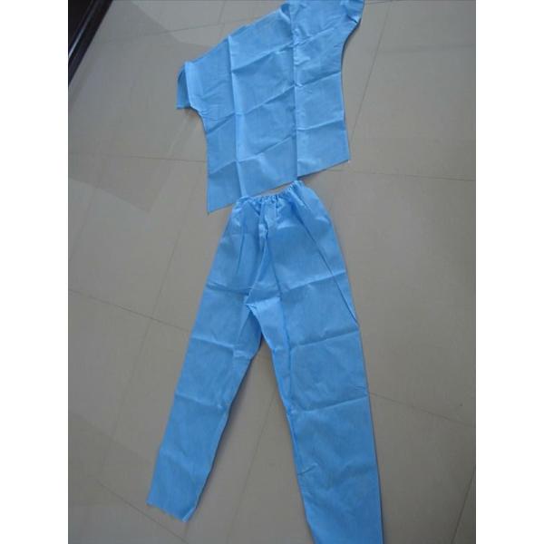 SMS/PP Medical Uniform Disposable Scrub Suits With Short Sleeve Shirts+Pants