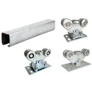 Quality U Groove Steel Bottom Track Cantilever Gate System 5 Wheels for sale