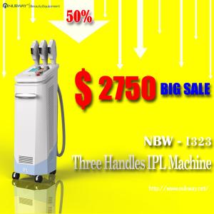 Quality 50% discount three handles keyword 2014 best shr ipl machine for unwanted hair removal for sale