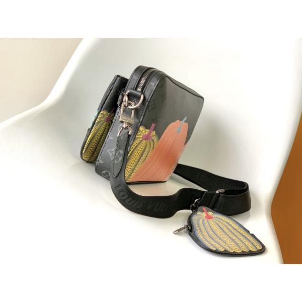 LV x YK Trio Monogram Unisex Branded Mens Bag M46358 Street Style Collaboration 3WAY