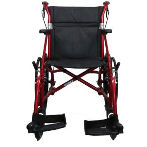 W485 19" lightweight folding detachable manual aluminum transport chair with