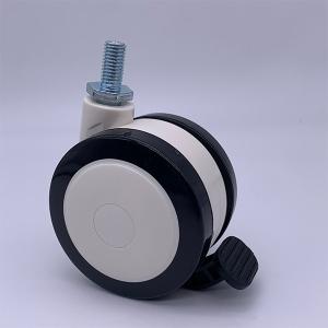 Screwed Bolt Dual Polyurethane Wheel Caster with Locking 3 Inch