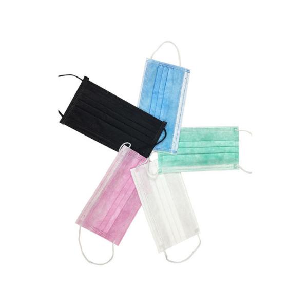 Non Woven 3 Ply Surgical Mask Multiple Color Skin Friendly Material 17*9.7CM
