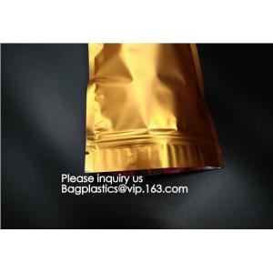 aluminum foil vacuum metalized bag/nylon retort pouch for frozen food with tear